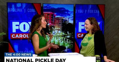 Learn more about DJ's Pickles out of Asheville, NC with Tori Carmen of Fox Carolina in upstate South Carolina for National Pickle Day.