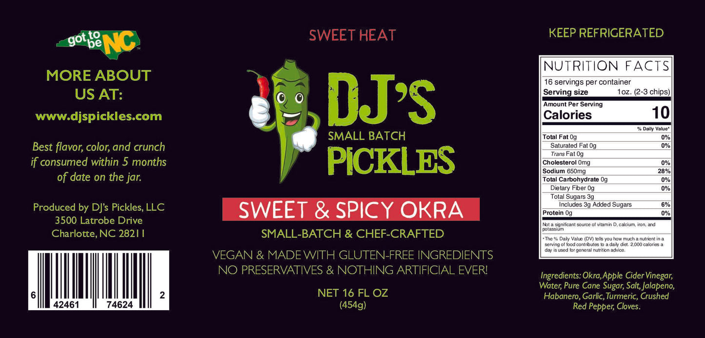 Sweet & Spicy Pickled Okra