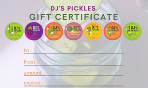 DJ's Pickles Gift Certificate